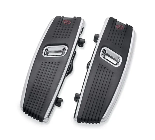 Kahuna Collection Rider Footboards – Chrome & Grip in One Package