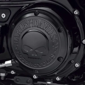 💀 Willie G Skull Derby Cover – Black Finish
