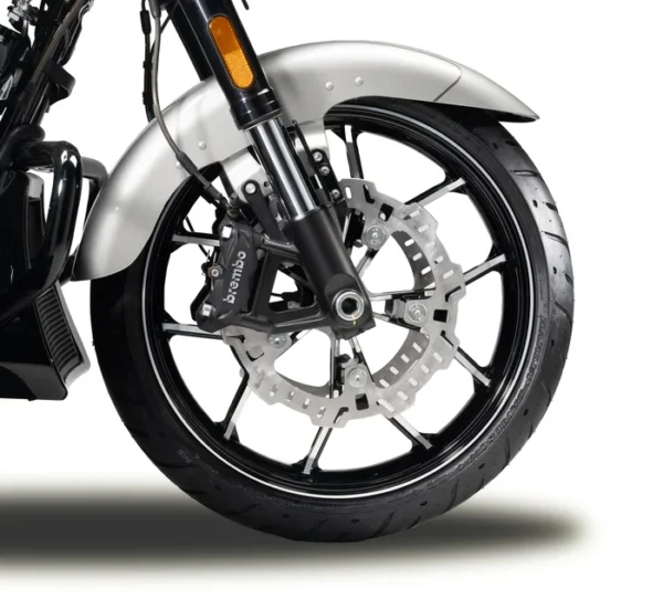 Performance Forged Touring 19 in. Front Wheel – Gloss Black with Machined Highlights - Image 2
