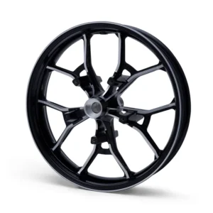Performance Forged Touring 19 in. Front Wheel – Gloss Black with Machined Highlights